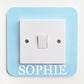 Custom Name Acrylic Light Switch Surround