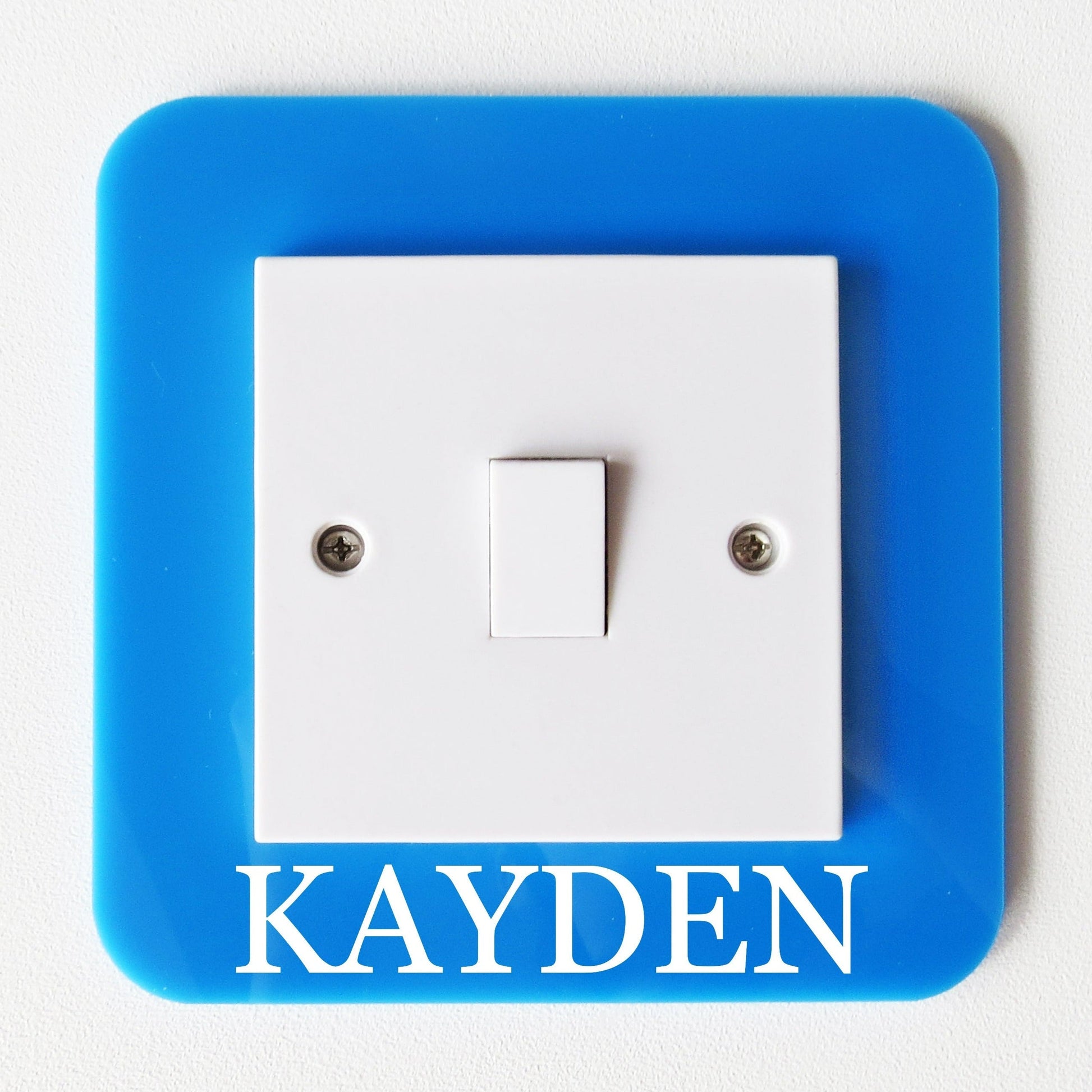 Custom Name Acrylic Light Switch Surround