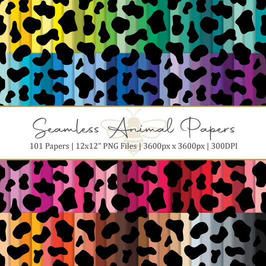101 Animal Print Digital Paper Pack, Instant Downloads, Seamless Scrapbooking Paper, Digital Wallpaper, Journal Paper, Fabric Design
