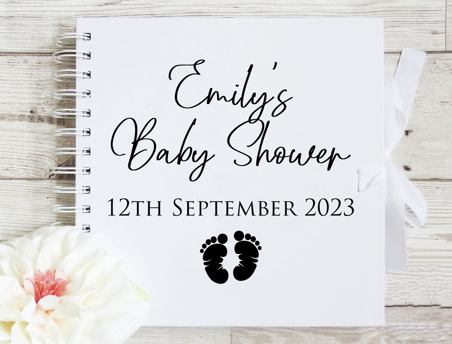 Personalised Baby Shower Scrapbook Album