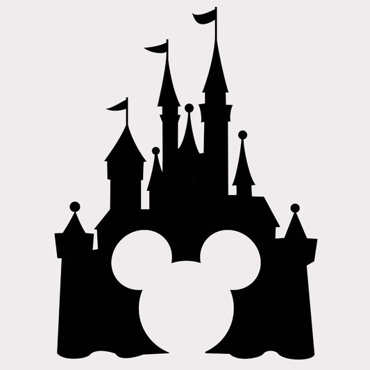 Disney Castle with Mickey Mouse Ears Vinyl Decal Sticker
