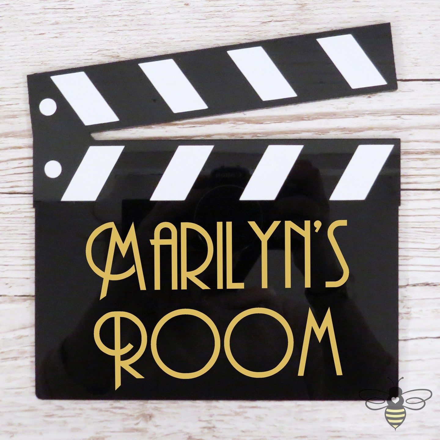 Clapperboard Acrylic Sign Plaque