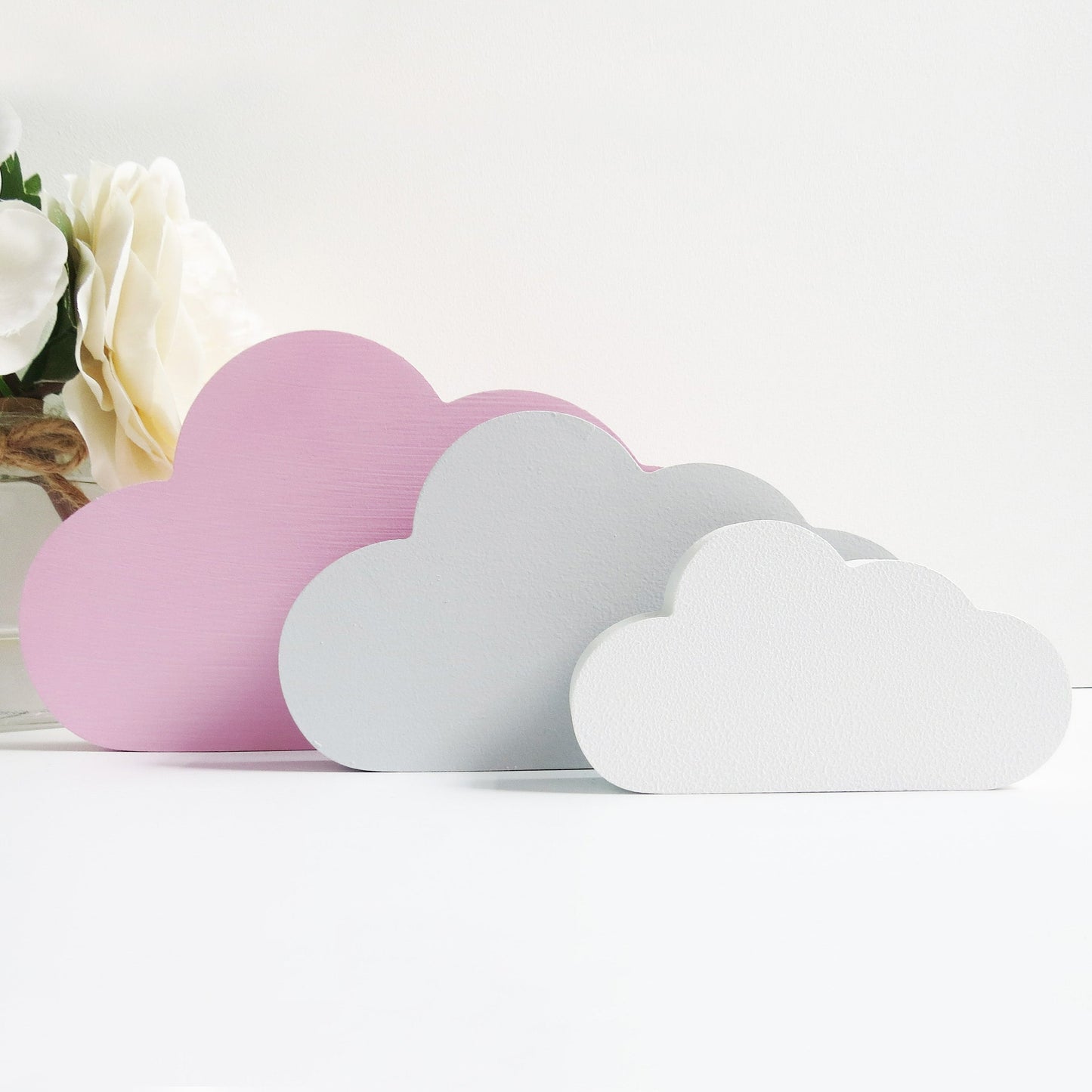 Freestanding Clouds (Pink/Grey)