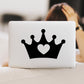 Crown with Heart Vinyl Decal Sticker
