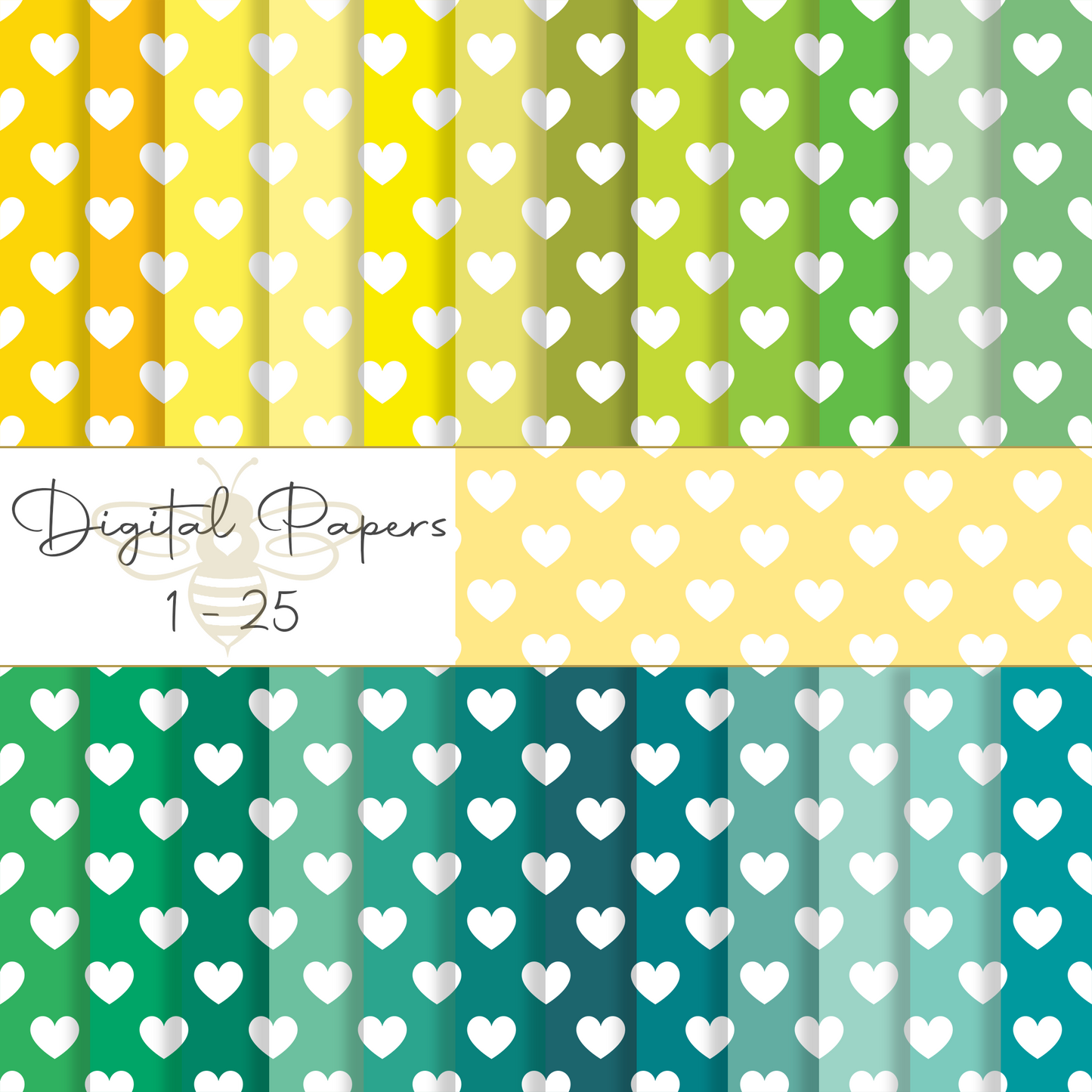 101 Hearts Digital Paper Pack, Instant Downloads, Seamless Scrapbooking Paper, Digital Wallpaper, Journal Paper, Fabric Design