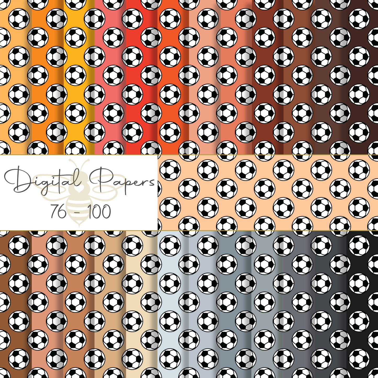 102 Football Digital Paper Pack, Instant Downloads, Seamless Scrapbooking Paper, Digital Wallpaper, Journal Paper, Fabric Design