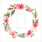 Floral Wreath Light Switch Sticker