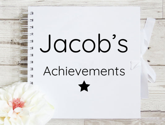Personalised Achievements Scrapbook Album