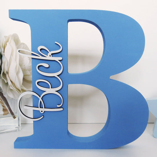 Freestanding nursery Letter and Name