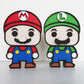 Childrens 18mm MDF wooden Super Mario figures