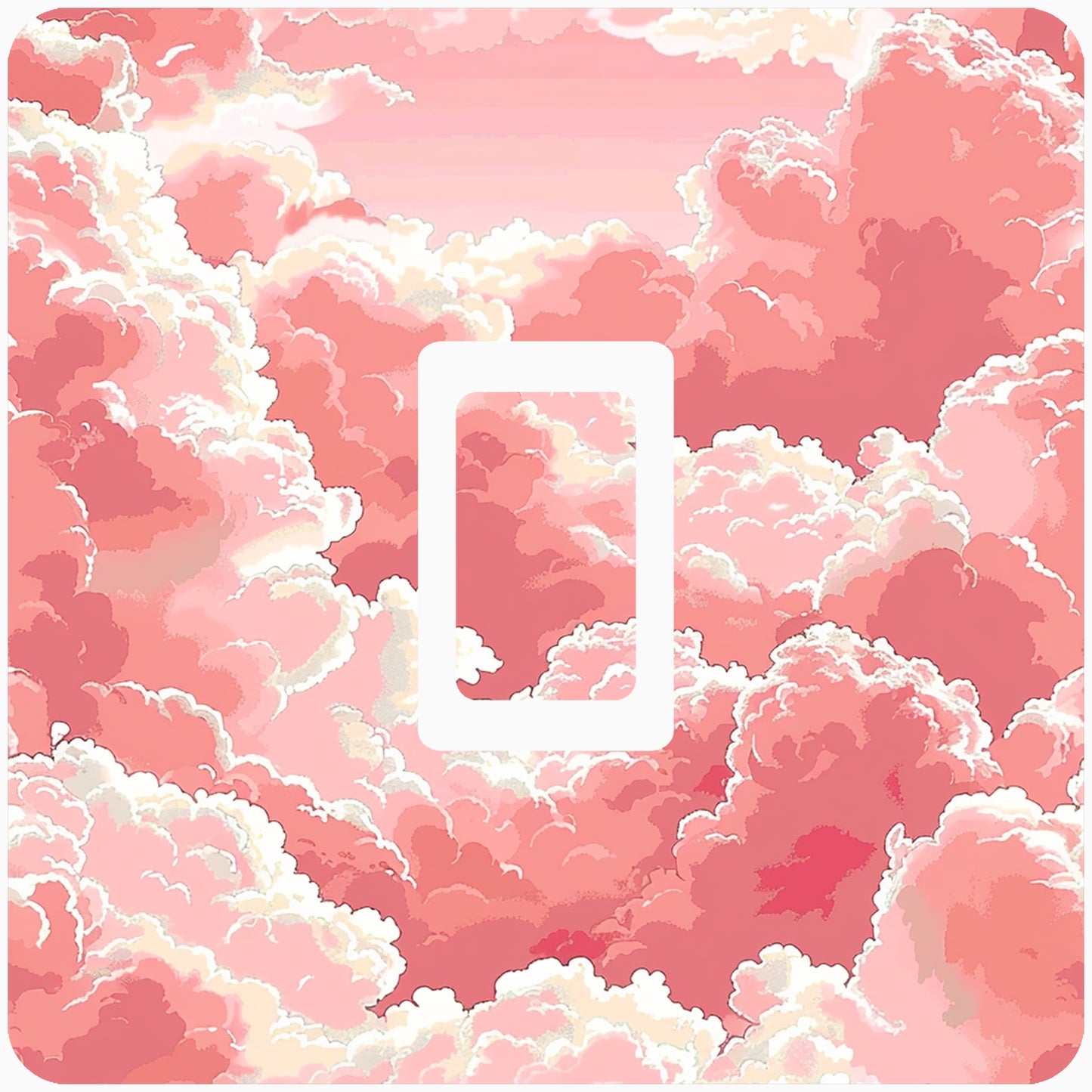 Pink Clouds Light Switch Sticker