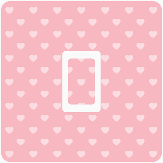 Pink Hearts Light Switch Sticker