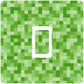 Minecraft Pixel Block Green Light Switch Vinyl Sticker