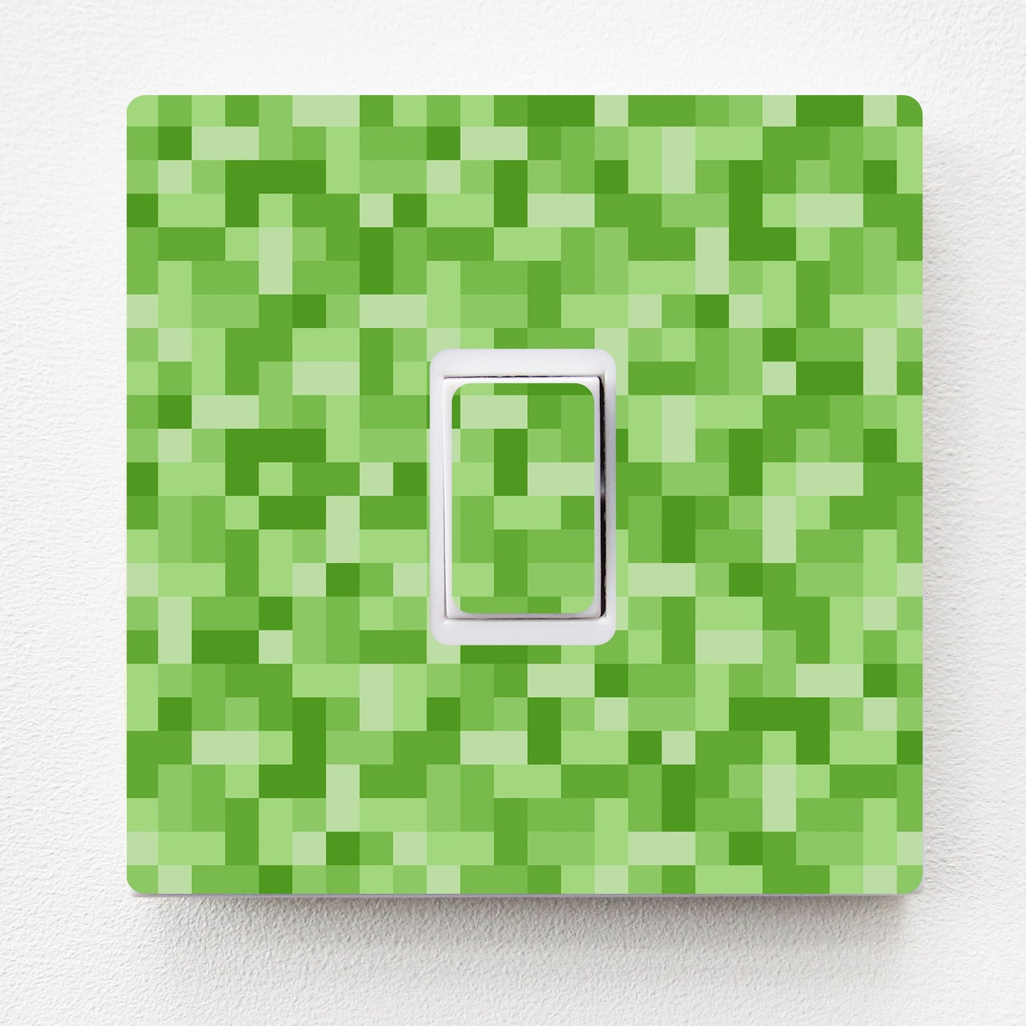 Minecraft Pixel Block Green Light Switch Vinyl Sticker