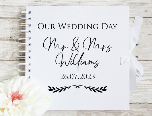 Mr & Mrs Our Wedding Day Scrapbook Album
