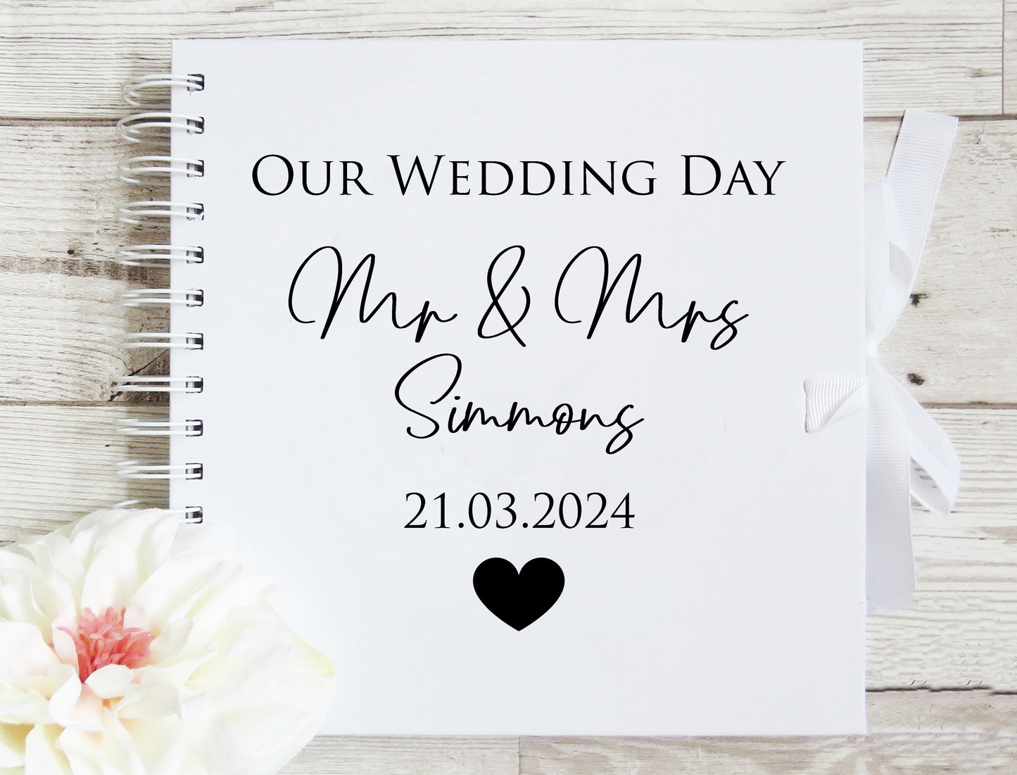 Mr & Mrs Our Wedding Day Scrapbook Album