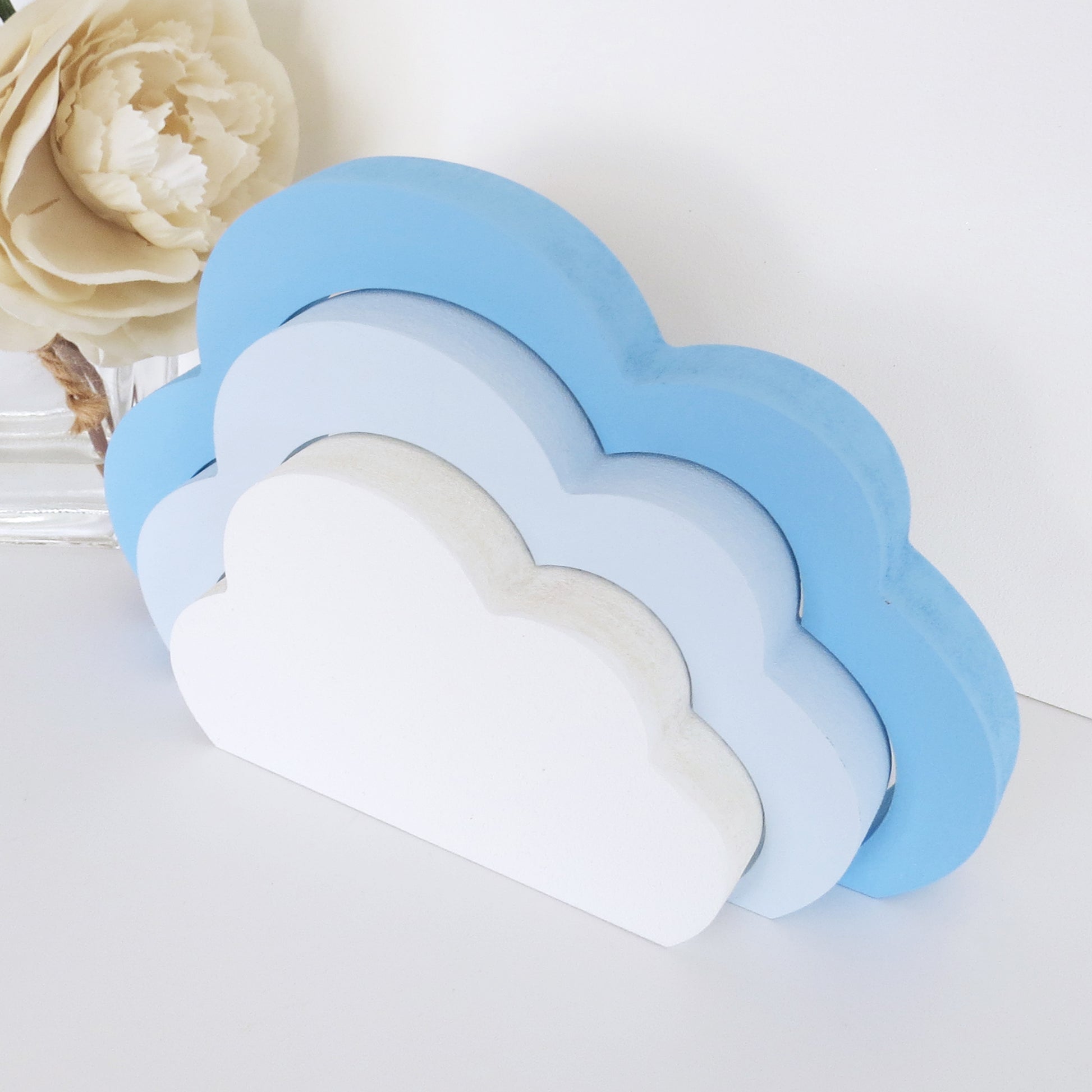 Personalised Cloud Interlocking Shelf Stacker