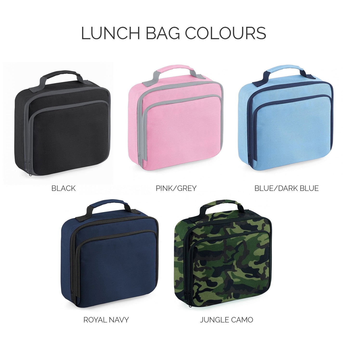 Custom Name Lunch Cooler Bag (Impact Font)